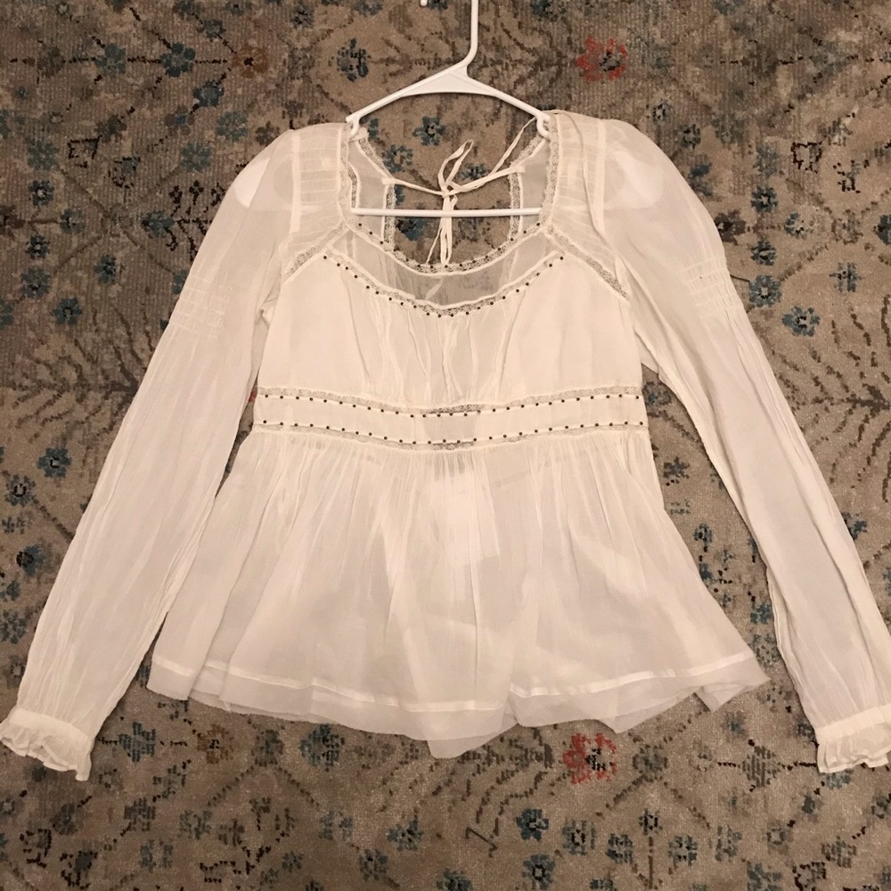 NWT Free People peasant top S